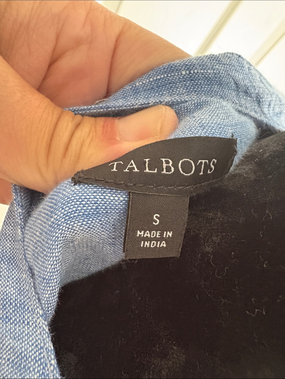 Talbots Light Blue Long Sleeve Shirt Dress with Belt - Picture 3 of 11